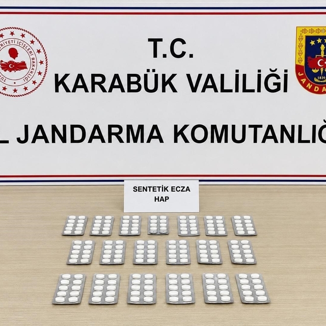 Karabük'te 331 sentetik hap ele geçirildi