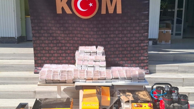 Uşak'ta 20 bin 100 adet kaçak makaron ele geçirildi