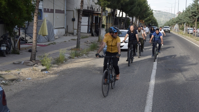 Dicle'de pedallar sağlıklı yaşam için çevrildi