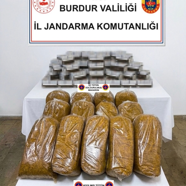 Burdur'da kaçakçılık operasyonu