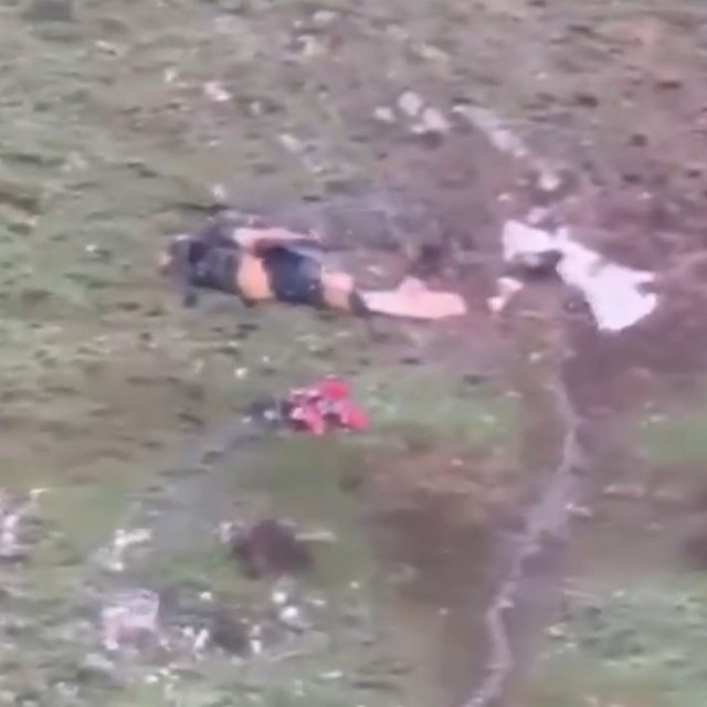 Dağda kalp krizi geçirdi; askeri helikopter ile kurtarıldı (2)