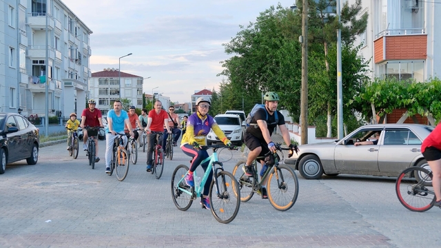 Kırklareli'nde bisiklet turu düzenlendi