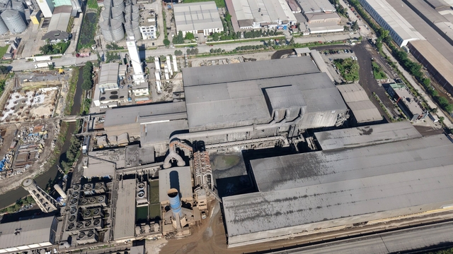 Samsun'da 3 işçinin hayatını kaybettiği fabrika havadan görüntülendi