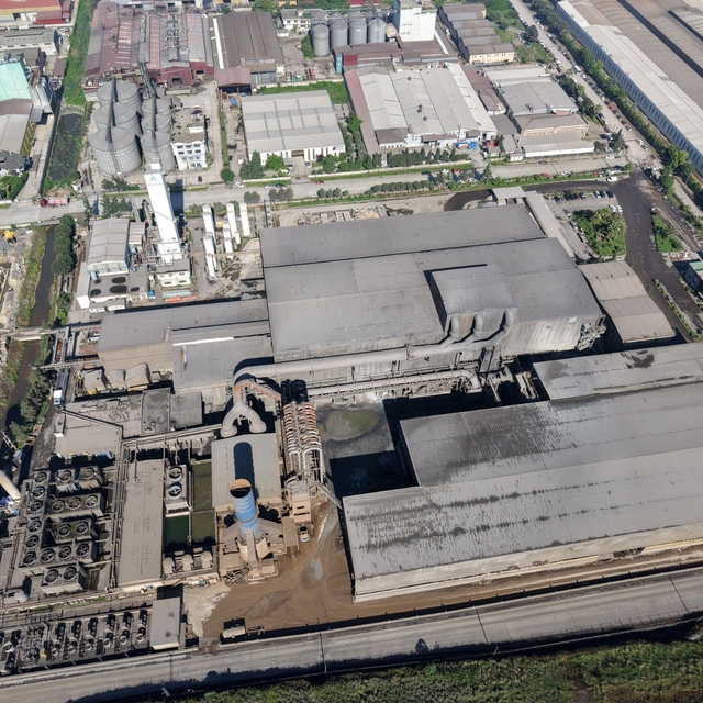 Samsun'da 3 işçinin hayatını kaybettiği fabrika havadan görüntülendi