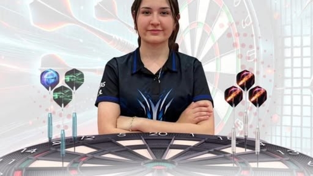 Tavaslı Elif Dilara Davulcu Avrupa dart şampiyon oldu