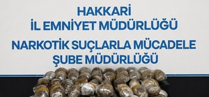 Hakkari'de 58 kilo 900 gram uyuşturucu ele geçirildi