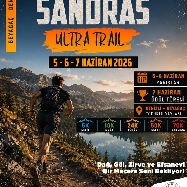 Beyağaç Sandras Ultra Trail 2026 için geri sayım başladı