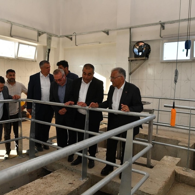 Başkan Büyükkılıç, Felahiye'de Biyolojik Atık Su Arıtma Tesisi'nde inceleme...