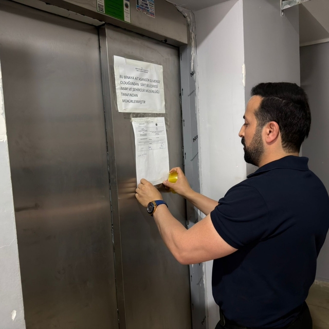 Siirt Belediyesince asansörlerin denetimi yapıldı