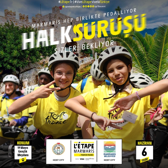 Halk sürüşüyle Marmaris'te bisiklet yarışı heyecanı yaşanacak