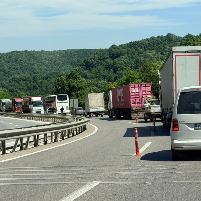 Arızalanan otomobil, Yalova-Bursa karayolunu kitledi