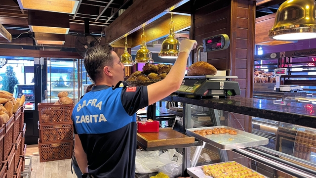 Bafra'da zabıta ekipleri fırınları denetledi