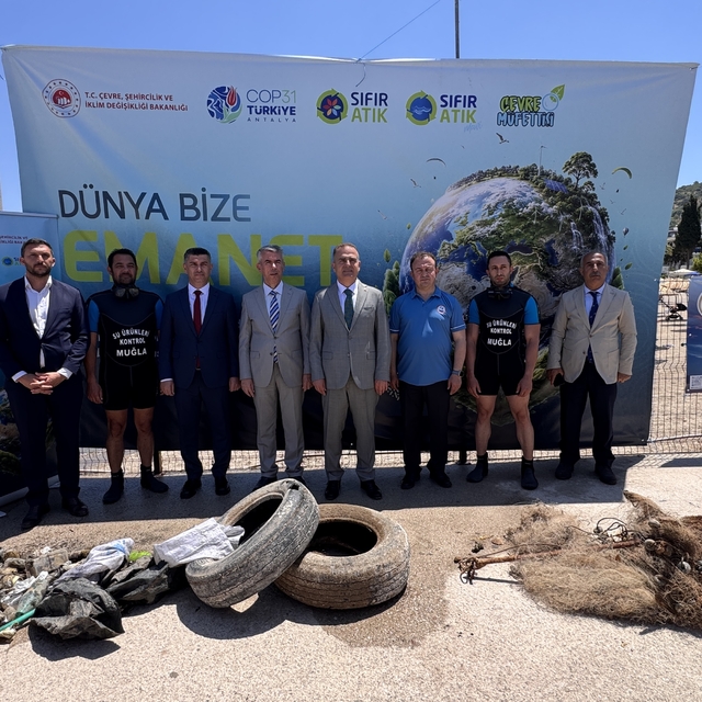 Muğla Valisi Akbıyık'ın katılımıyla Bodrum'da hayalet ağ ve deniz temizliği...