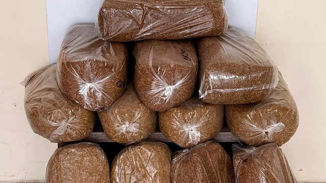 Bafra'da 60 kilo kaçak tütün ele geçirildi