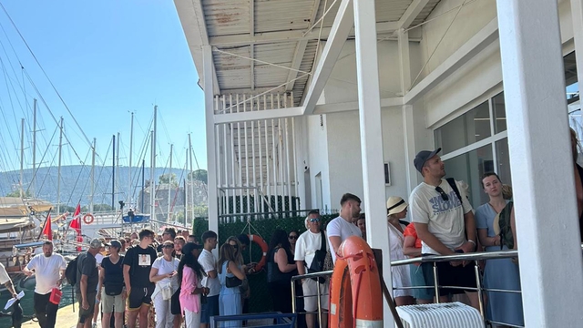 Bodrum limanı deniz hudut kapısında 24 saat kesintisiz hizmet