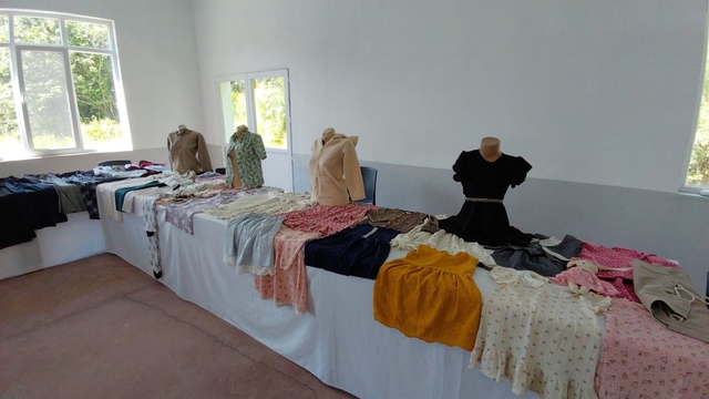 Mudurnu'da kadınların el emeği göz nuru eserleri görücüye çıktı