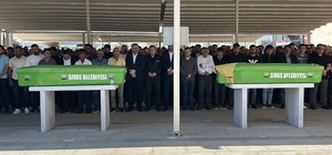 Trafik kazasında ölen Şahinkaya çifti son yolculuklarına uğurlandı
