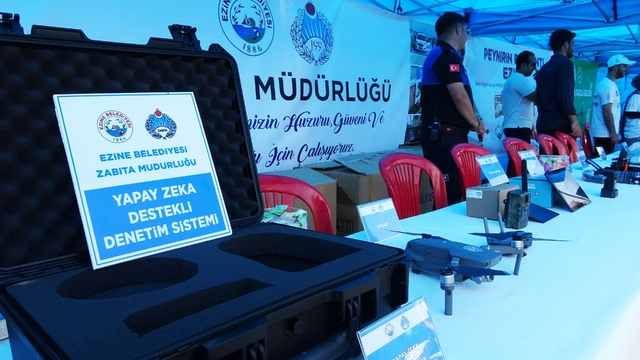 BilimFest'te Ezine Belediyesine ait son teknoloji kent güvenlik sistemleri sergilendi