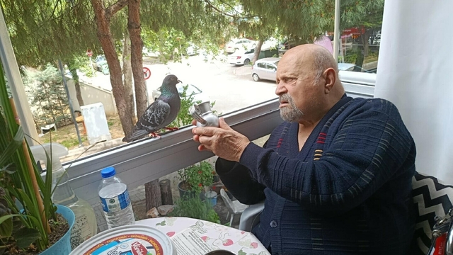 90 yaşında 2 bacağı protez ama beslediği güvercin 'Sakat' için oğlunun yanına gitmiyor