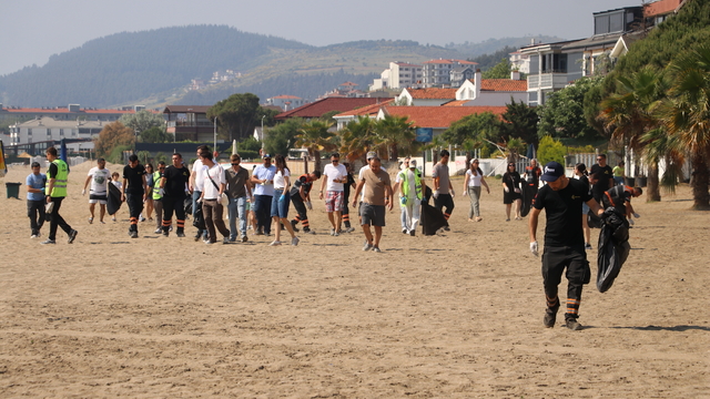 Tekirdağ'da plajlarda çevre temizliği yapıldı