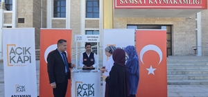 Samsat'ta, Açık Kapı Şube Müdürlüğü stant açtı