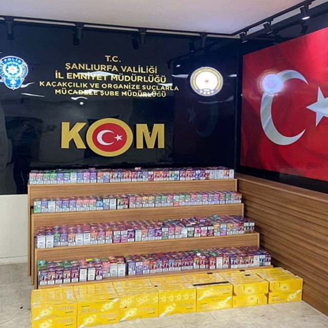 Şanlıurfa'da sigara kaçakçılığı operasyonu: 1 tutuklama