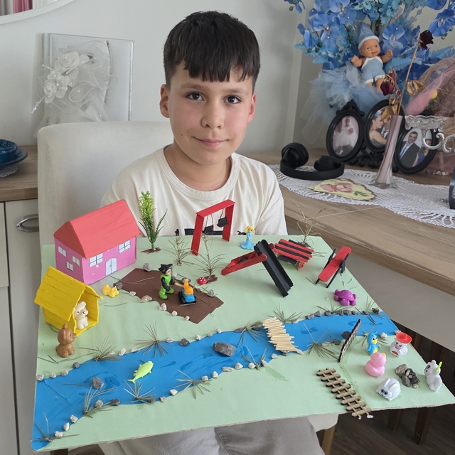 Kütahya'da 3. sınıf öğrencisi Göktuğ Okayay'ın dikkat çeken "Doğal Yaşam" m...