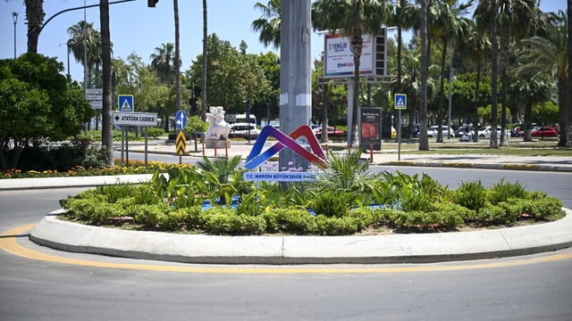 Mersin'i yaz çiçekleri süslüyor
