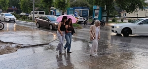 Edirne ve Kırklareli'de sağanak etkili oldu