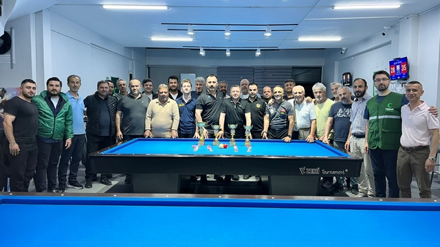 Yeşilay Karadeniz Bölgesi 3 Bant Bilardo Şampiyonası Samsun'da tamamlandı