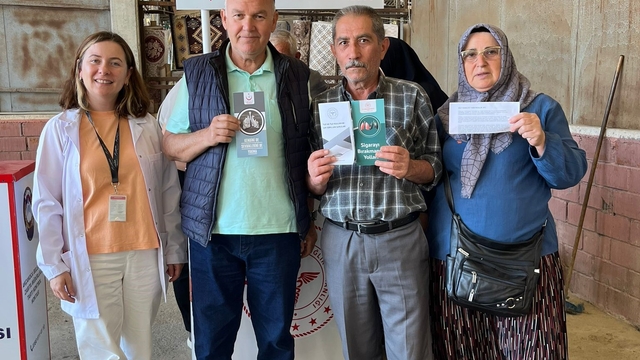 Pazar yerinde sağlık farkındalığı etkinliği