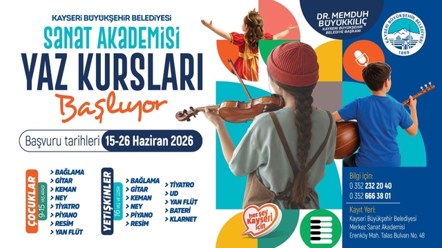 Büyükşehir Konservatuarı'nda Yaz Kursları için kayıtlar başlıyor