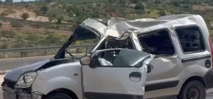 Hafif ticari araç, şarampole devrildi: 1 ölü, 1 yaralı