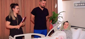 Karnından 29 santimetrelik dev miyom çıkarıldı