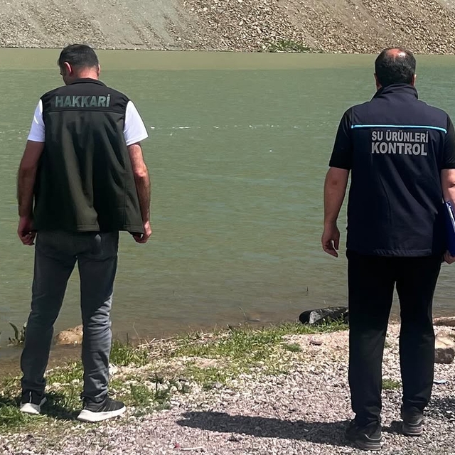 Yüksekova'da su ürünleri denetimleri sürüyor