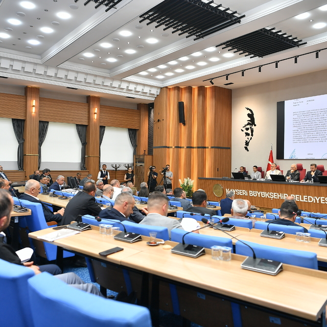 Kayseri Büyükşehir Belediyesi haziran ayı meclis toplantısı yapıldı