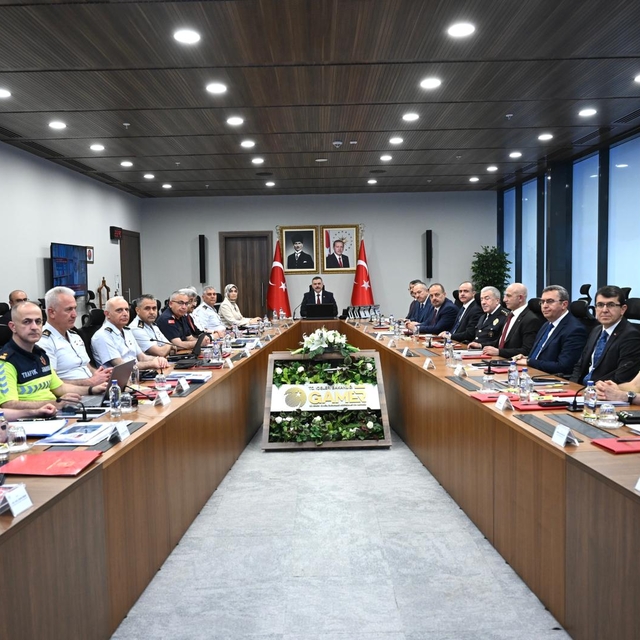 İçişleri Bakanlığı'nda NATO Zirvesi kapsamında güvenlik tedbirlerine ilişki...