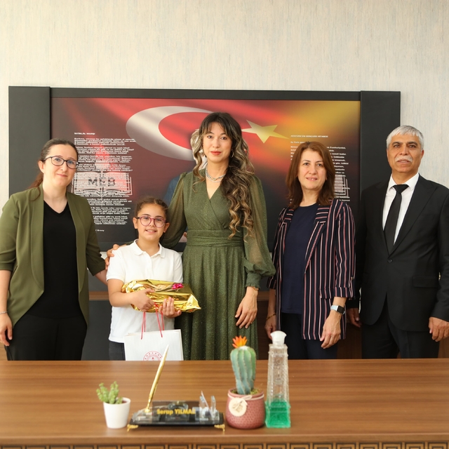 Gölbaşı Tek İlkokulu öğrencisi, "Sıfır Atık Yarışmasında" Türkiye ikincisi...