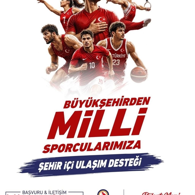 Denizli Büyükşehirden milli sporculara ücretsiz ulaşım desteği