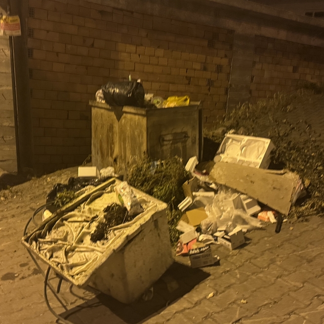 Toplanmayan çöpler tepkilere neden oldu