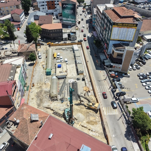 Gebze'de tarihi hamamı gün yüzüne çıkaracak tam otomatik otopark projesi yü...