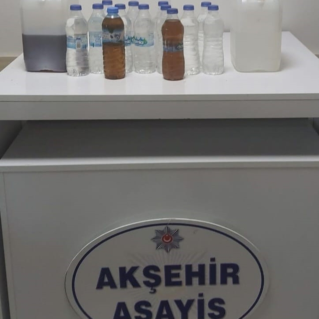 Akşehir Polisi sahte içki imalatına geçit vermedi