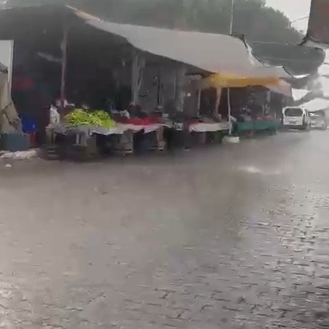 Yatağan'da sağanak yağış etkili oldu