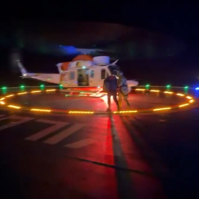 Yıldırım sondaj gemisinde yaralanan çalışan, helikopterle tahliye edildi