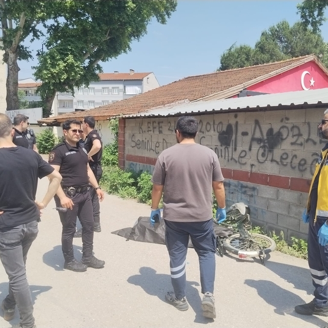 Bursa'da bisikletten düşen kişi öldü