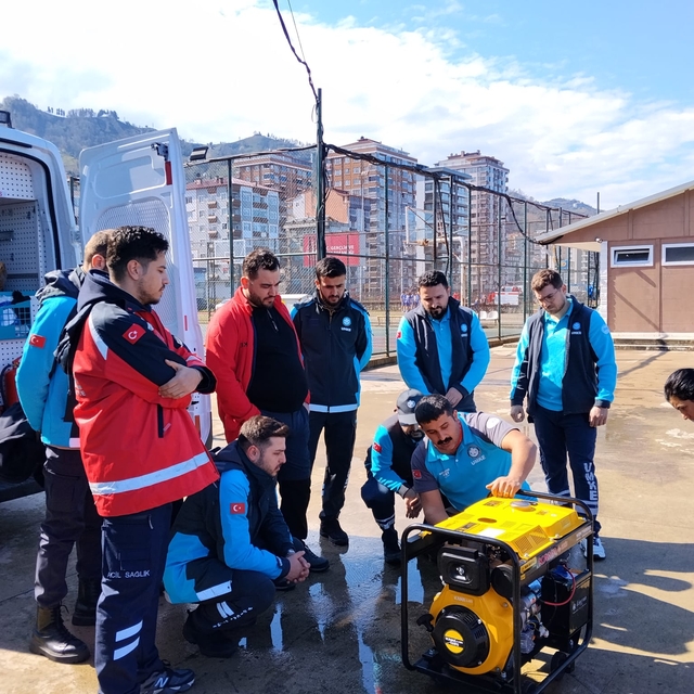 Rize'de UMKE personeline yönelik eğitim düzenlendi