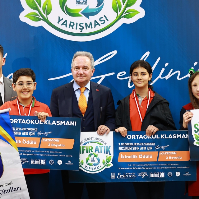 Sıfır Atık Yarışması'nda ödüller sahiplerini buldu