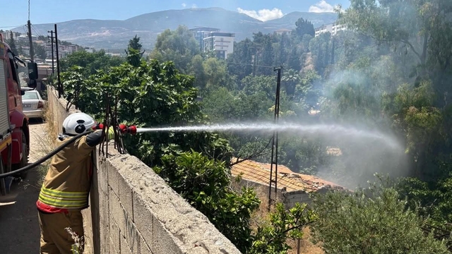 Kırıkhan'da bahçe yangını