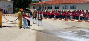 Muğla'da öğrencilere orman yangını tatbikatı yapıldı
