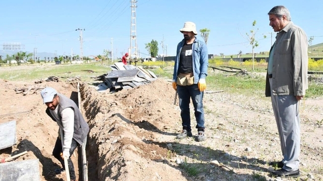 Başkan Taşkın, altyapı çalışmalarını yerinde inceledi